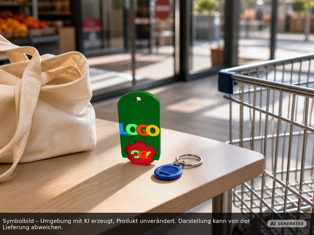 Chiphalter mit 1€-Chip "Alpha" als Werbeartikel mit Logo bedrucken