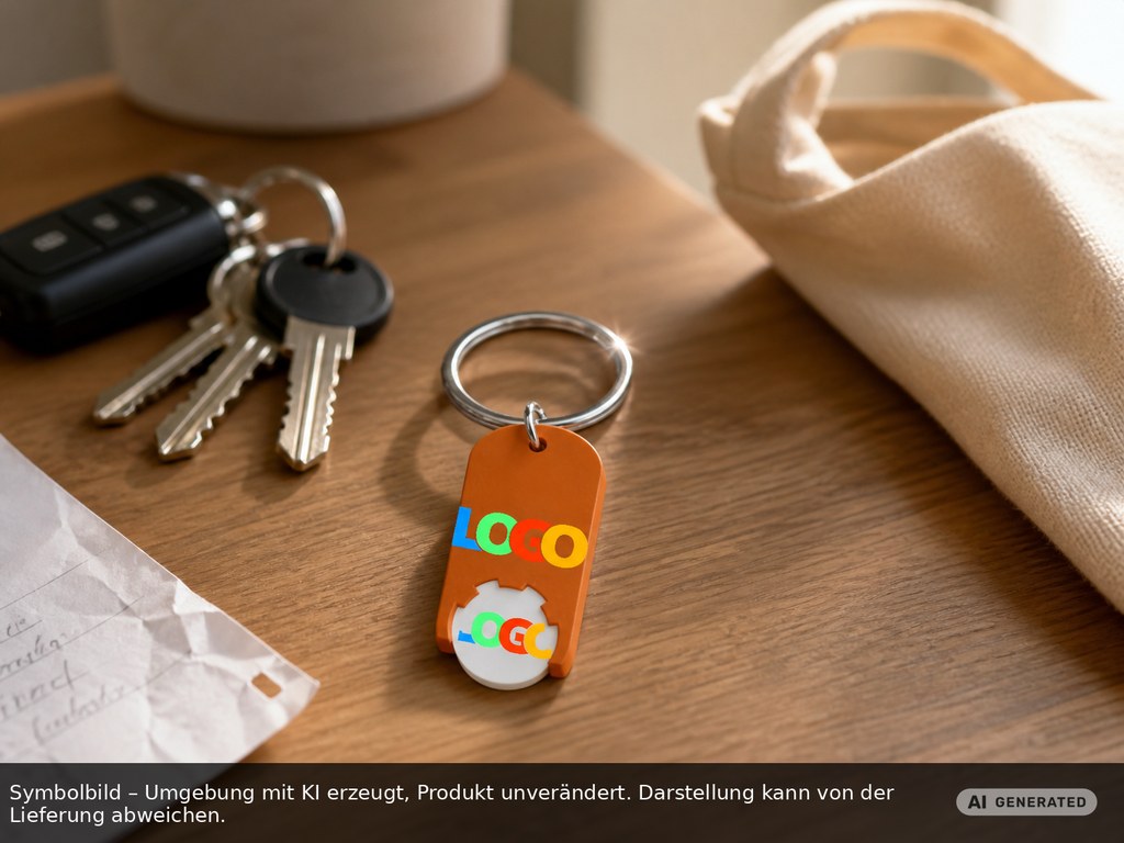 Chiphalter mit 1€-Chip "Alpha" als Werbeartikel mit Logo bedrucken