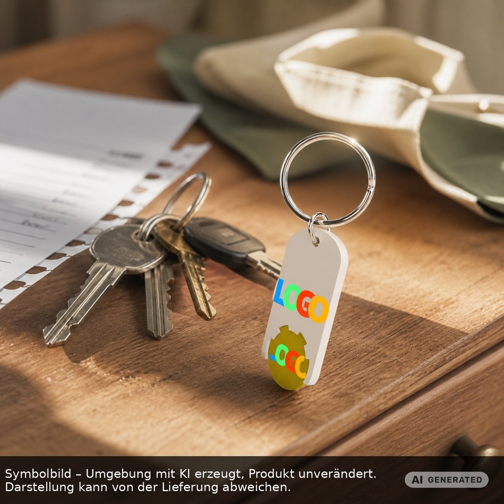 Chiphalter mit 1€-Chip "Alpha" als Werbeartikel mit Logo bedrucken