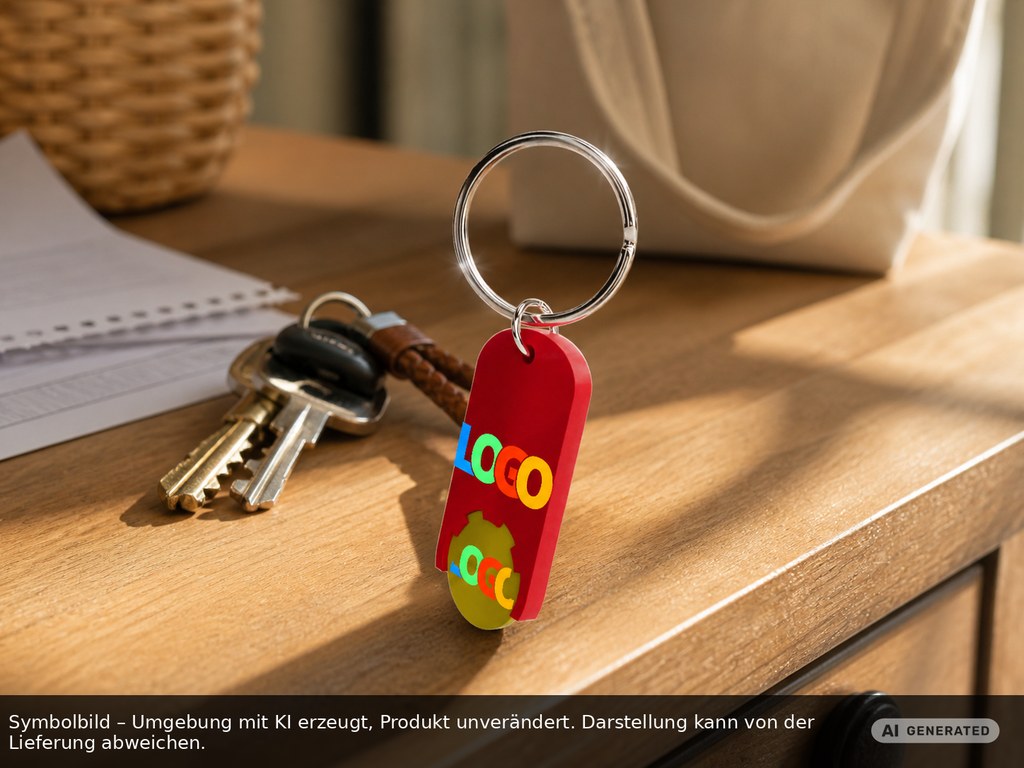 Chiphalter mit 1€-Chip "Alpha" als Werbeartikel mit Logo bedrucken