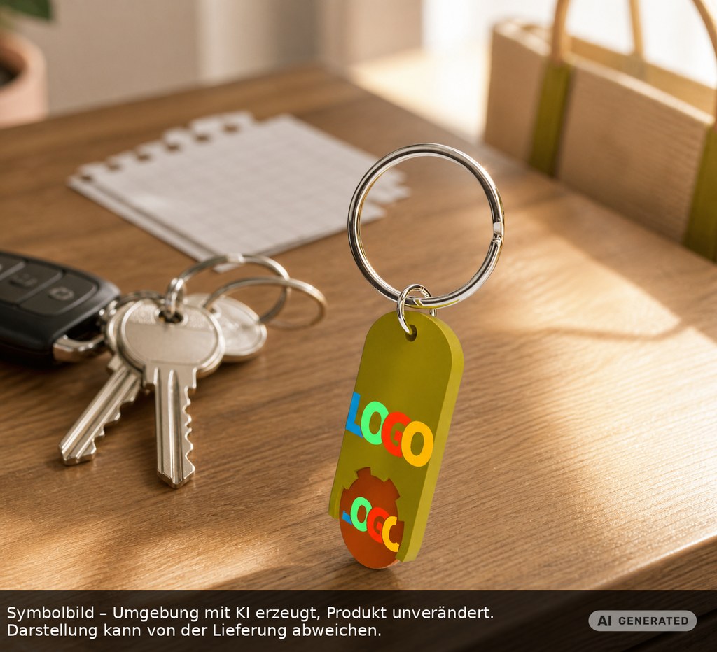 Chiphalter mit 1€-Chip "Alpha" als Werbeartikel mit Logo bedrucken