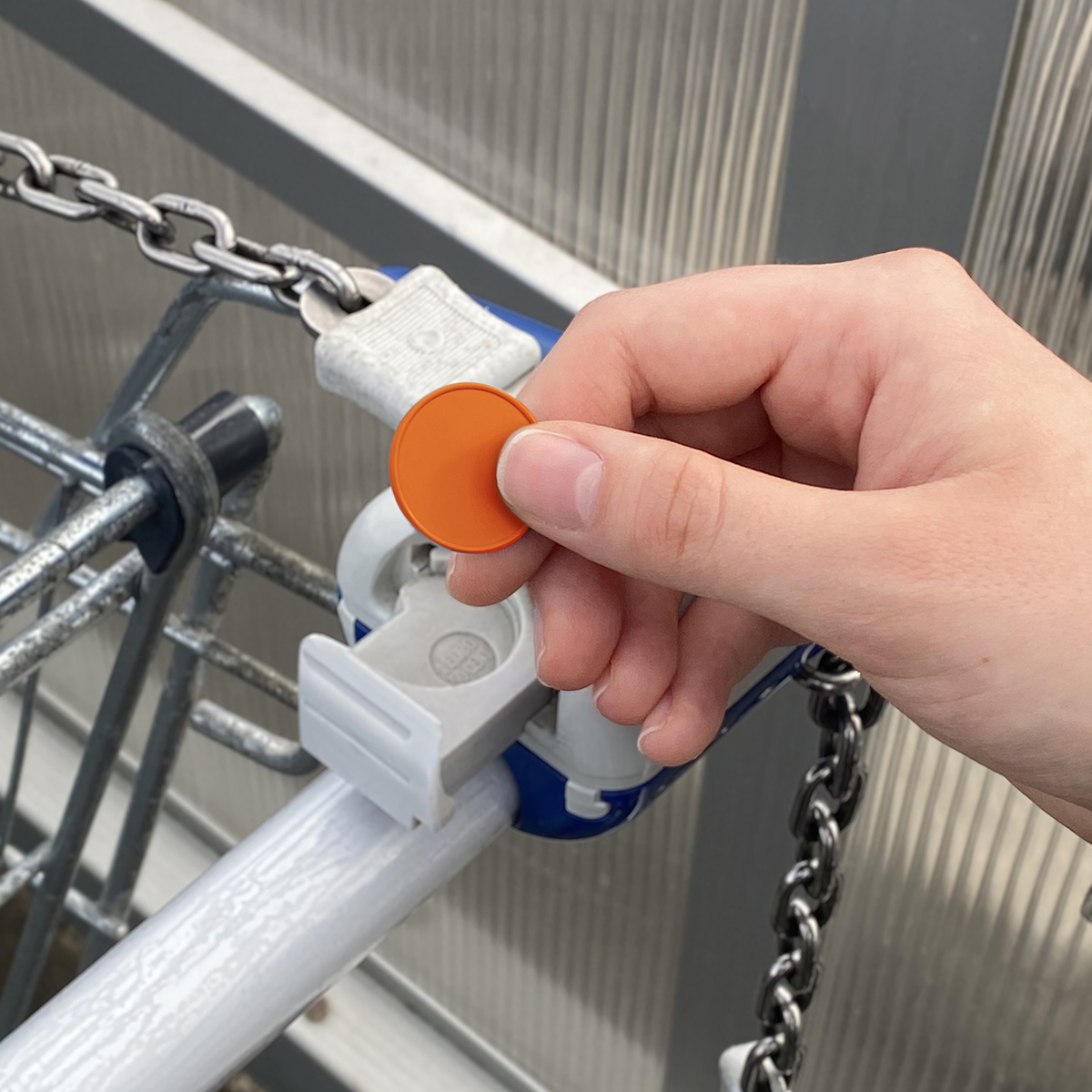 Chiphalter mit 1€-Chip "Beta" als Werbeartikel mit Logo bedrucken