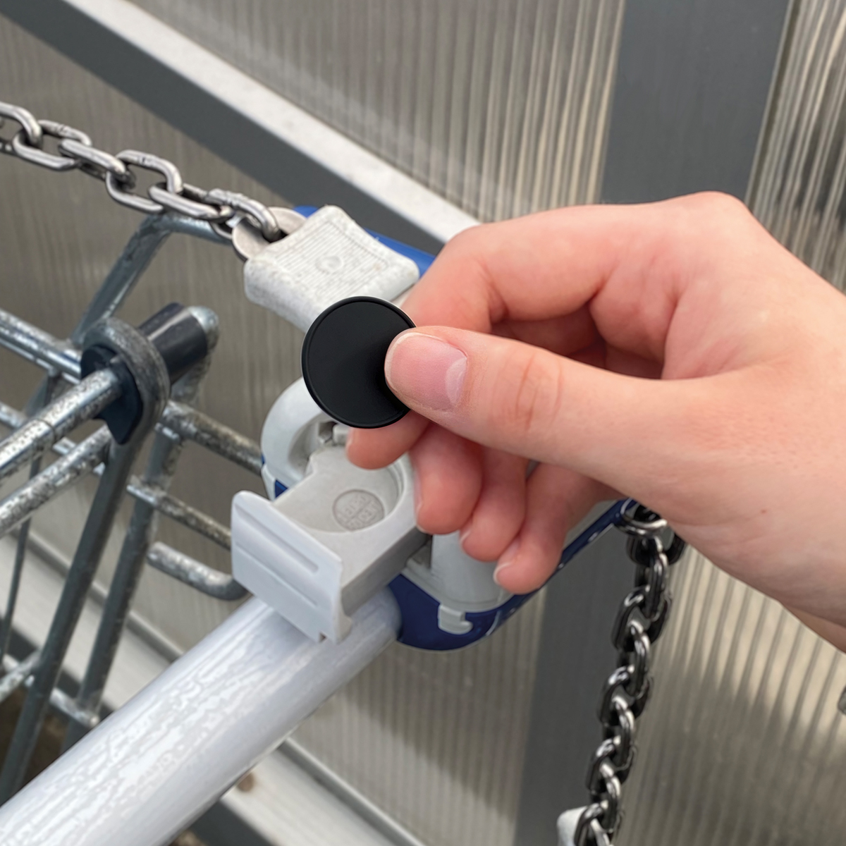Chiphalter mit 1€-Chip "Zahn" als Werbeartikel mit Logo bedrucken