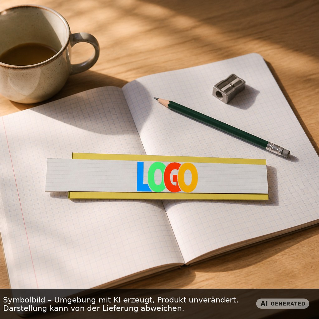 Zollstock Holz "Colour" als Werbeartikel mit Logo bedrucken