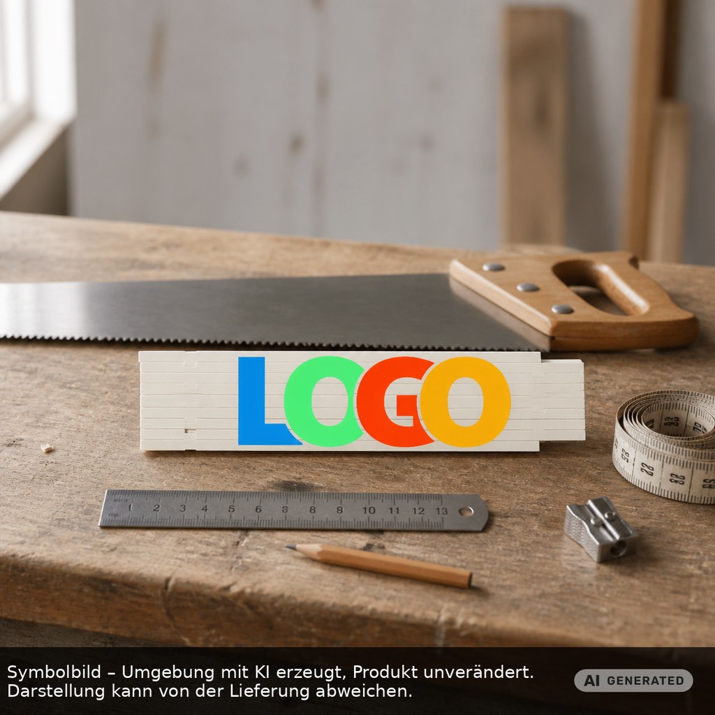 Kunststoff-Zollstock, midi - EXPRESSDRUCK als Werbeartikel mit Logo bedrucken